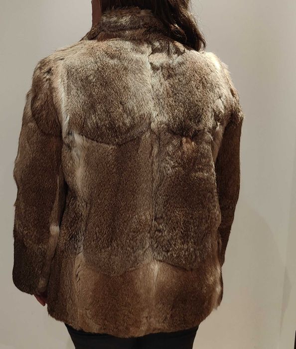 casaco de pele verdadeira