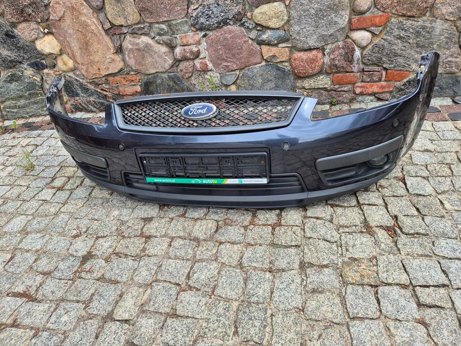 ford c-max mk1 focus mk2 zderzak przód przedni szary metalic halogeny pdc
