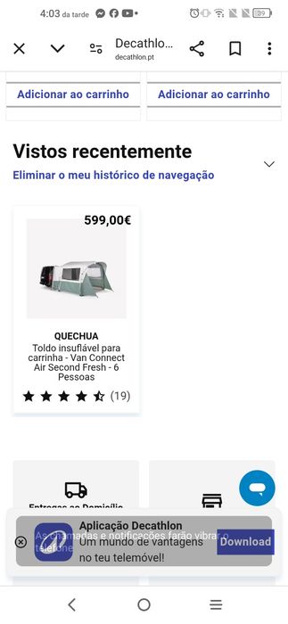 Vendo tenda nova