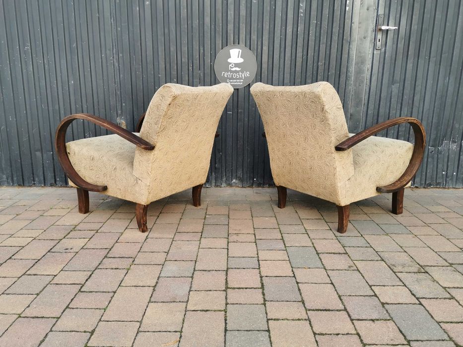 Fotel ART DECO proj. J. Halabala, Czechosłowacja '30-'50, Retro