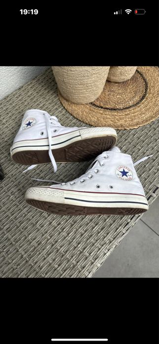 Trampki biale wysokie converse 39