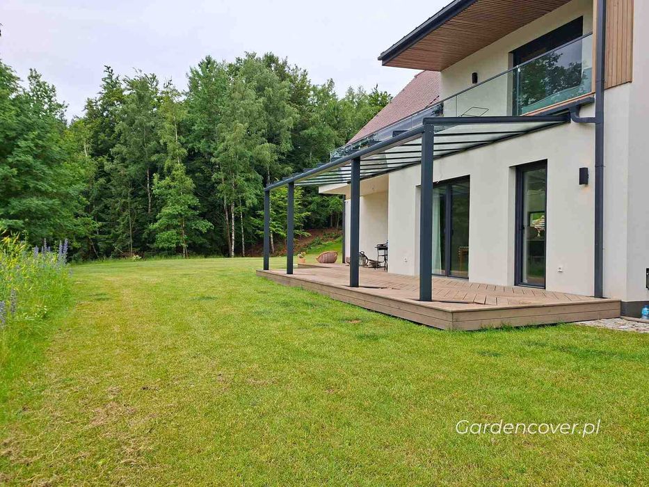 Przesuwna zabudowa tarasu | Ogród zimowy | Zadaszenie tarasu Gliwice i woj. śląskie | Pergola ogrodowa | Szyby przesuwne