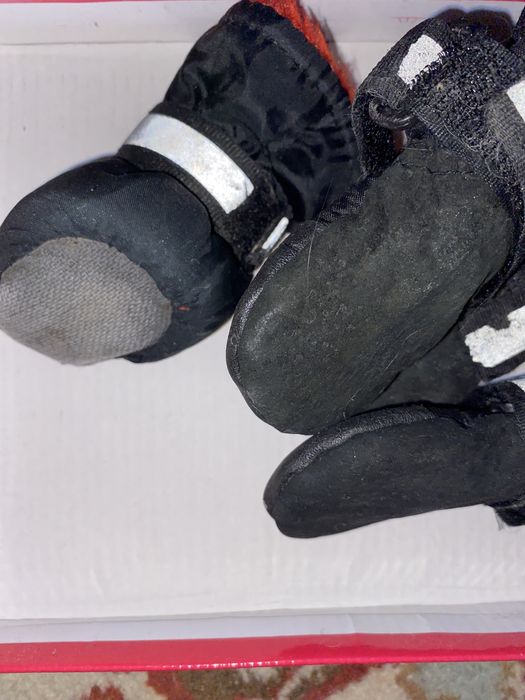 ботинки для собак б/у 3шт одна другого вида