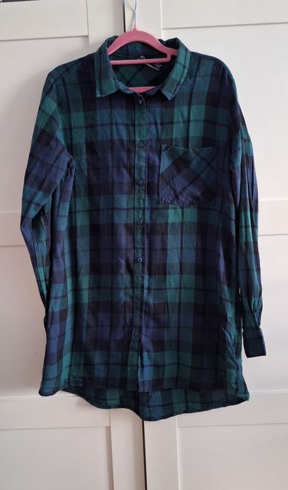 Długa koszula w kratę