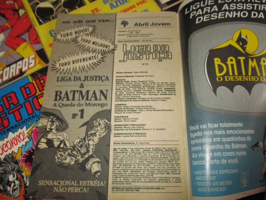 Livros BD Liga da Justiça Abril DC Comics