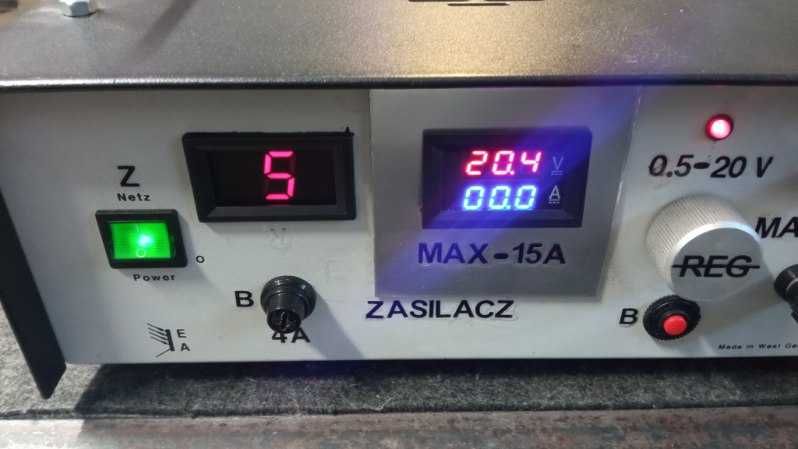 Zasilacz laboratoryjny od 0,5v-20v 15A
