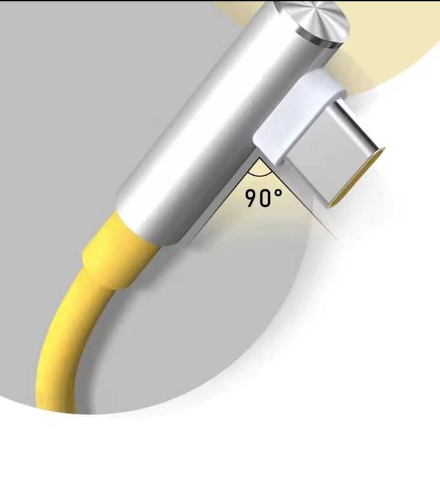 Przewód ładowarki Xiaomi 1.8m do 67W 6A Mi Turbo Charge. żółty