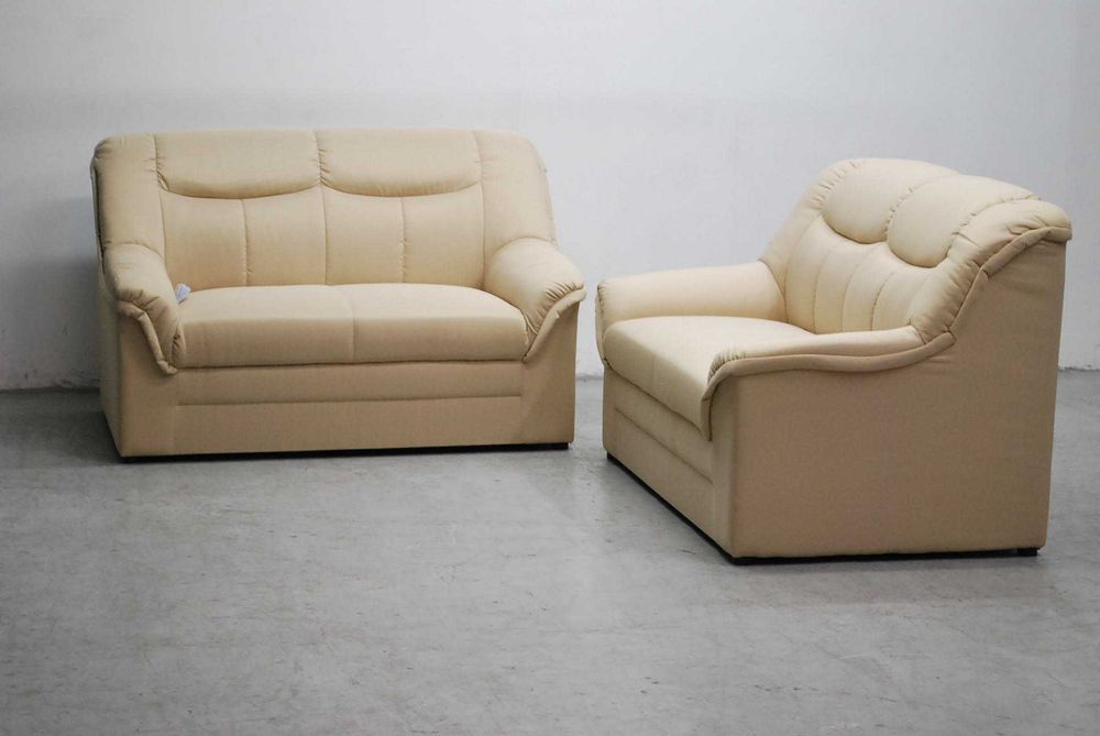 RCE nowy komplet 2+2 SOFA kanapa ZESTAW beżowa tkanina