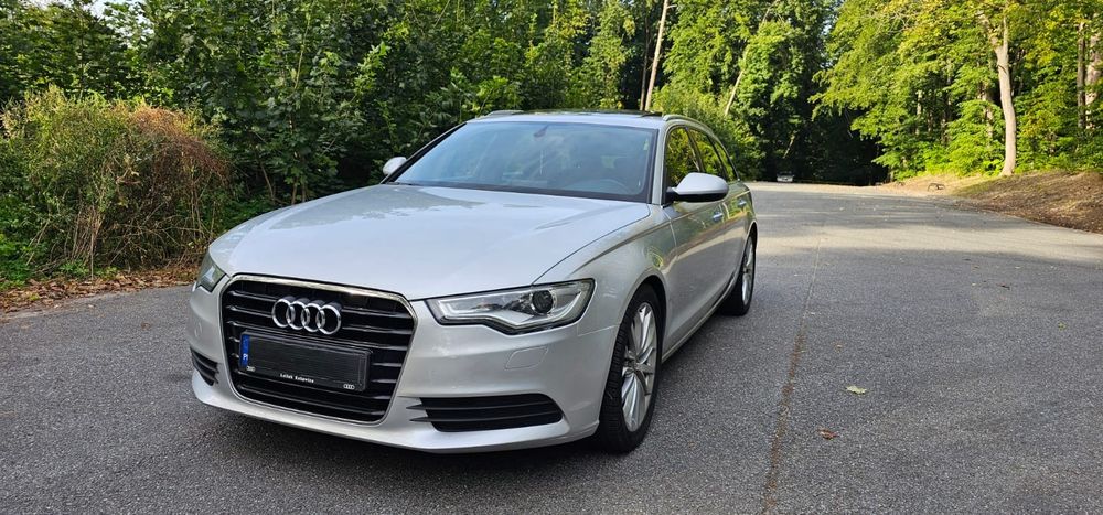 Audi A6 C7 2.0 Diesel Manual Szklany Dach Alufelgi 19 cali Navi  Ledy Ksenony  Mega  Stan
