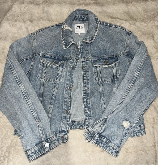 Джинсова куртка zara s-m нова
