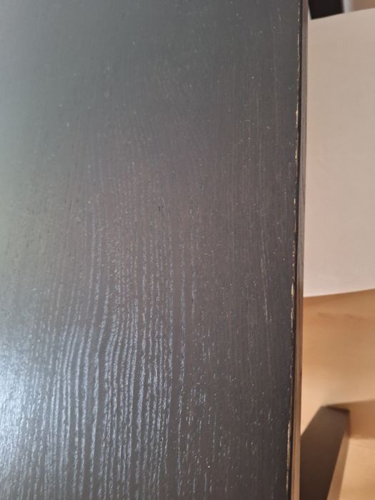 Mesa extensível preto/castanho IKEA + 4 cadeiras 175/95