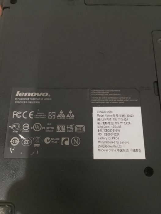 Ноутбук Lenovo G550