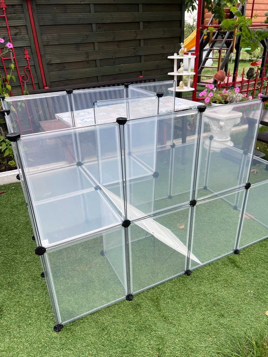 Duża klatka kojec wybieg dla świnki królika zwierząt panelowa NOWA