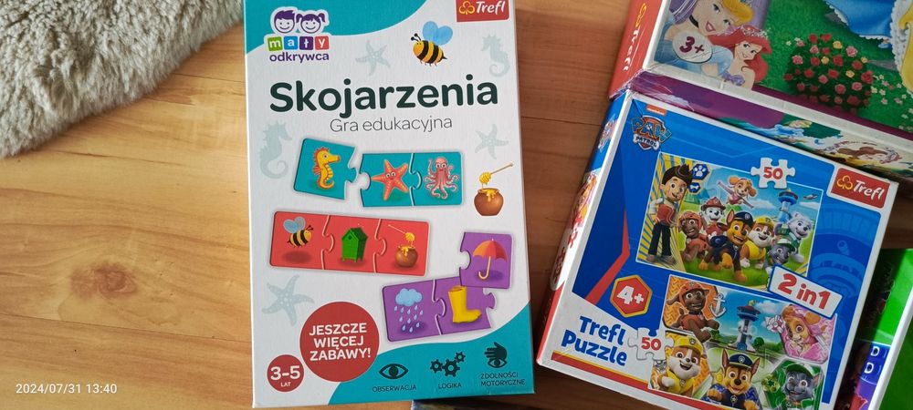 Puzzle i gra edukacyjna wiek 3+