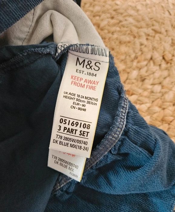Sukienka ogrodniczka Marks&Spencer r.90cm