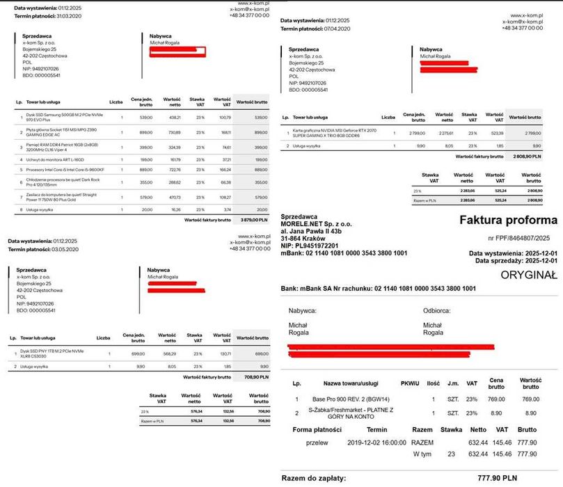 Komputer PC i5-9600KF, msi rtx 2070 super, 16gb ram, 1,5tb ssd m2