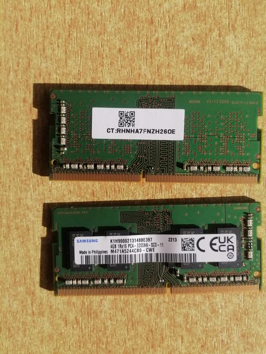 Ram 4 GB ×2SO-DIMM 3200 MHz DDR4