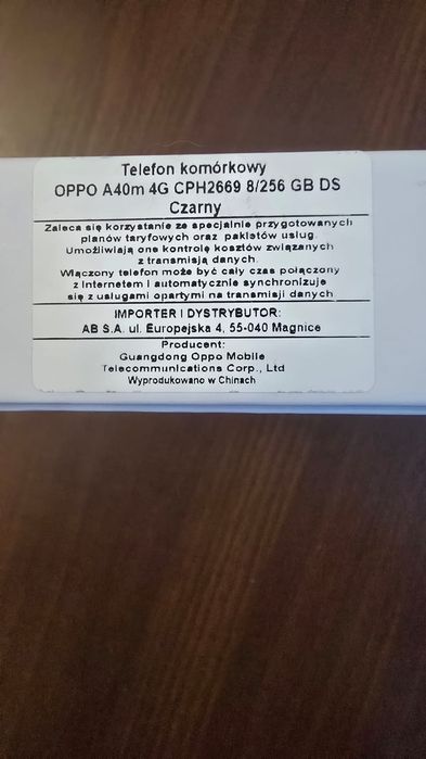 Sprzedam Oppo A40m  4G