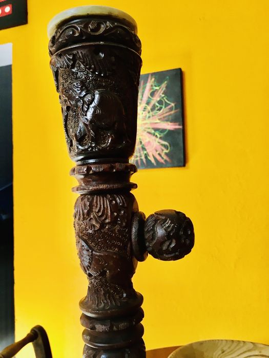 Cachimbo em madeira do Nepal