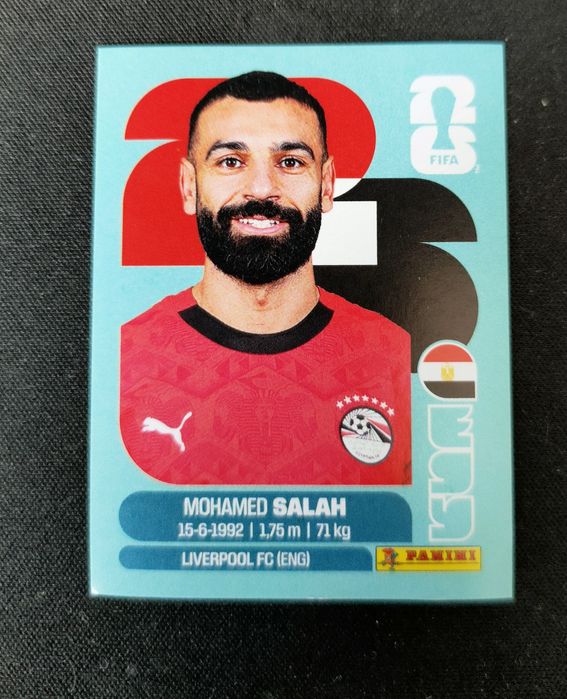 Cromo do mundial 2026 de Salah.