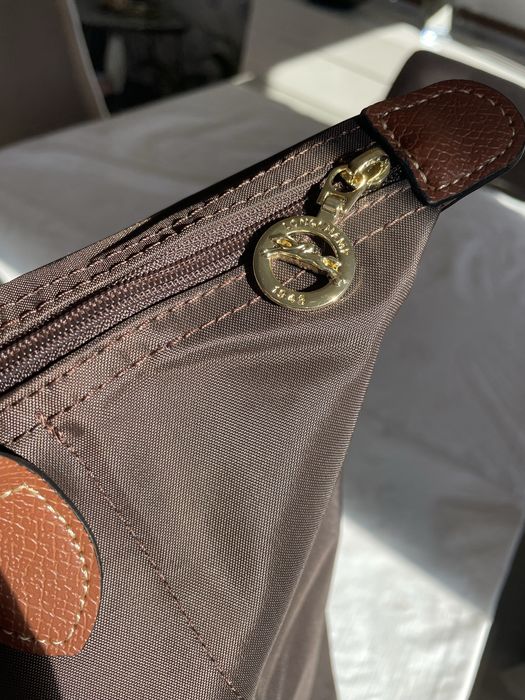mala longchamp castanha