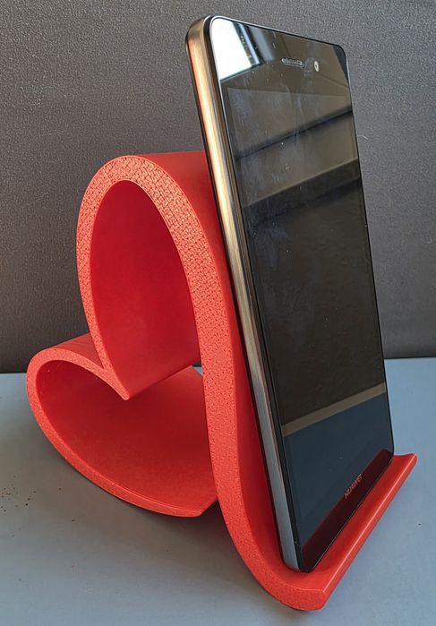 Suporte telemóvel coração vermelho – decoração