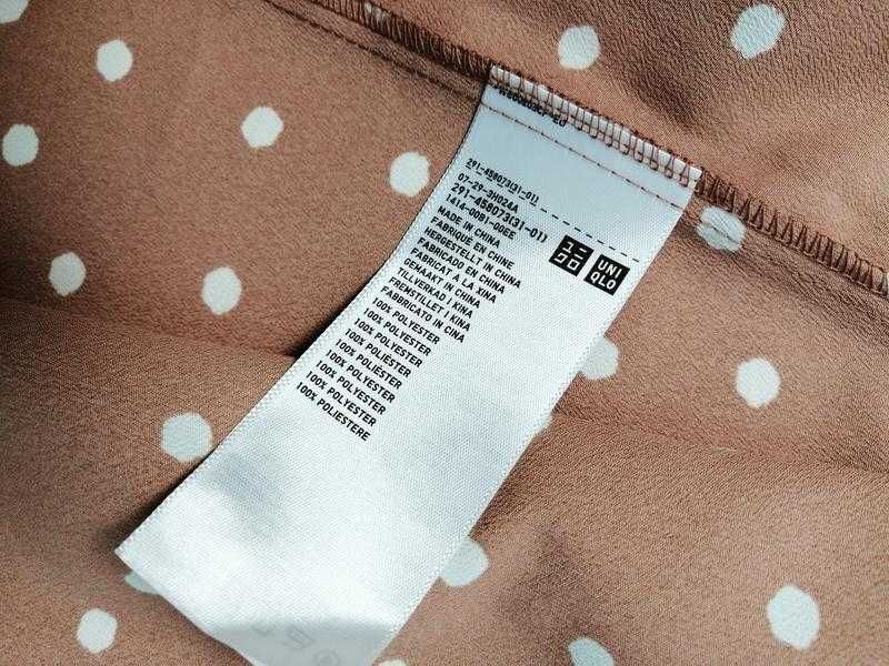 Платье на запах Uniqlo в горох