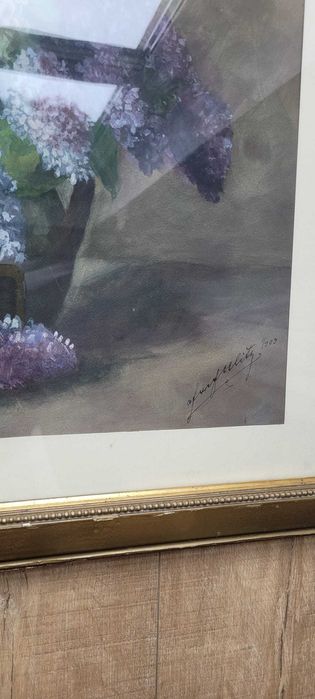 Obraz akwarela 1903 rok