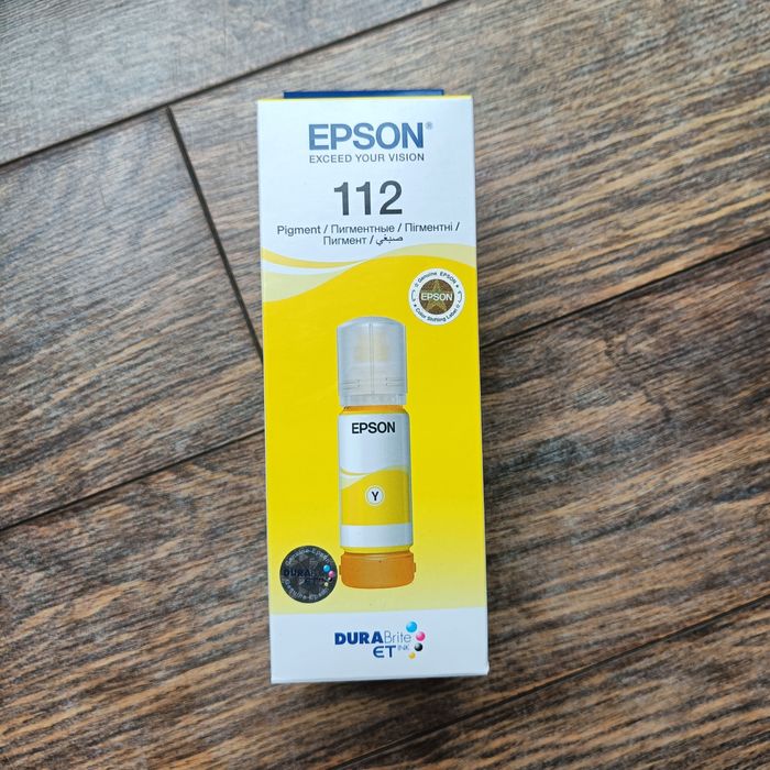 Okazja! Oryginalny tusz Epson 112 żółty