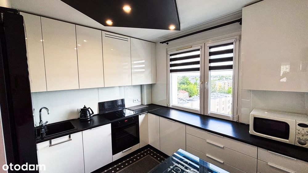 Mieszkanie 2 pokoje 47,50m, 7 piętro, balkon, piwnica.