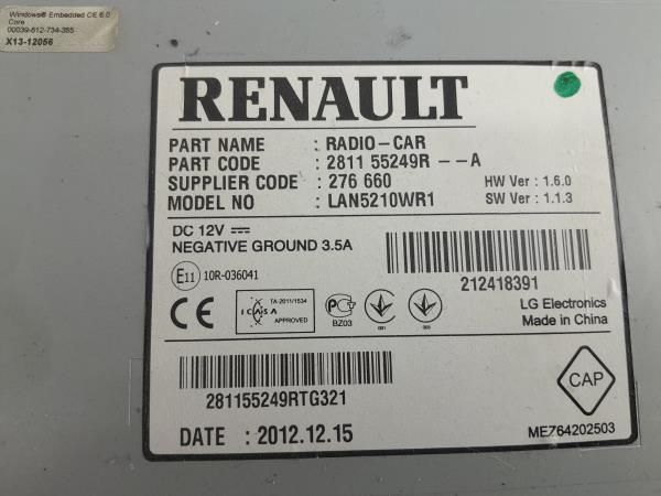 Rádio / auto-rádio RENAULT Clio IV (BH_)