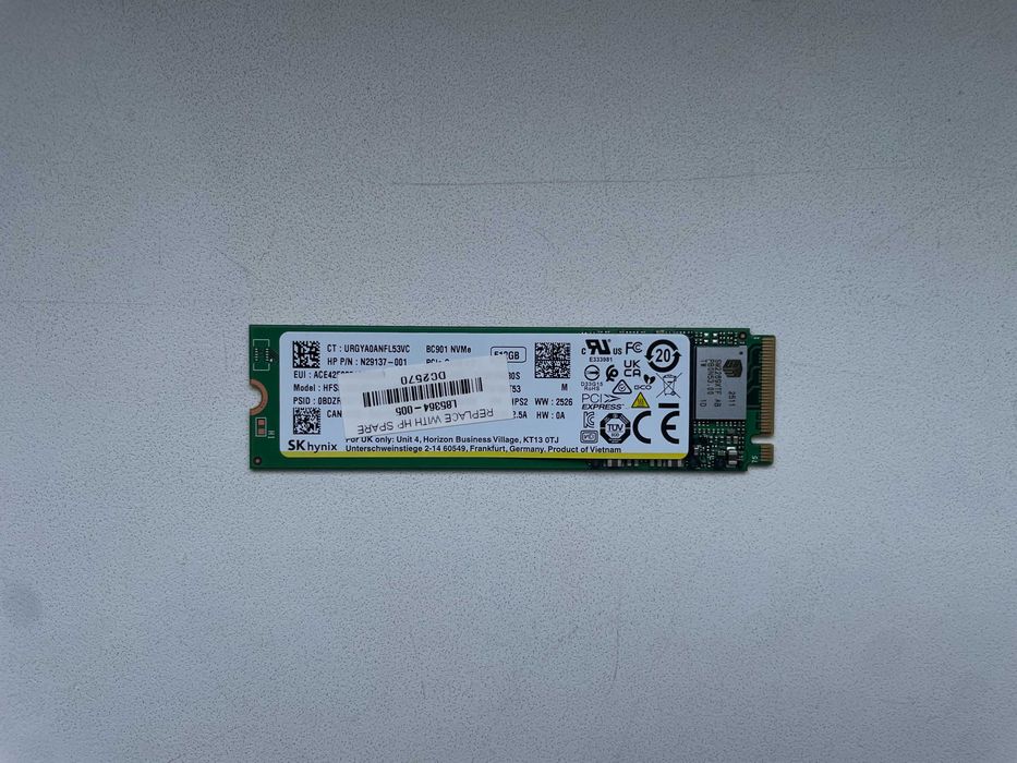 New SSD Hynix BC901 512 PCI4 Холодный 5100\4700 TLC Nvme M2 Надежный