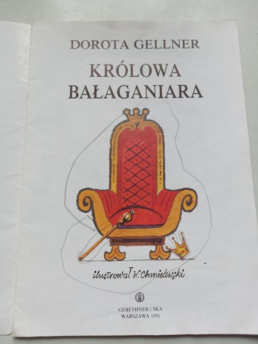 Królowa Bałaganiara, Bajki Doroty Gellner, autograf autorki