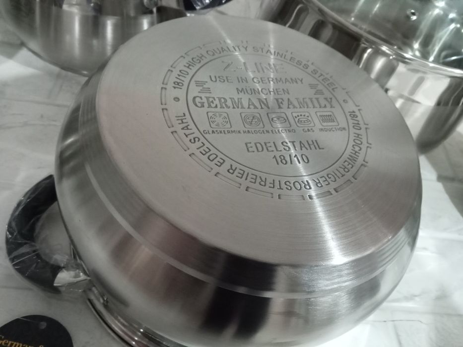 Набор кастрюль из нержавеющей стали 5 шт German Family GF-2046