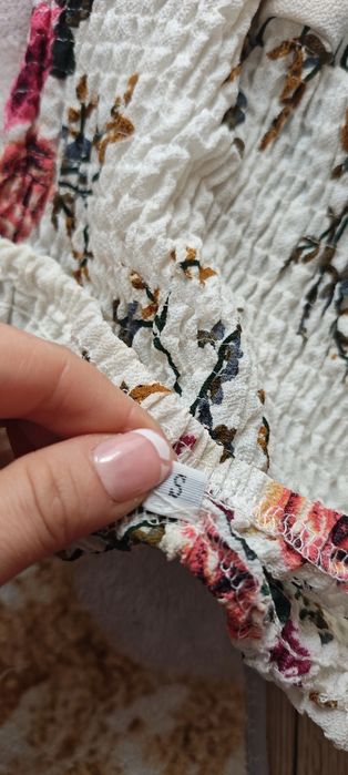 Zwiewna sukienka hiszpanka w kwiaty maxi asymetryczna boho