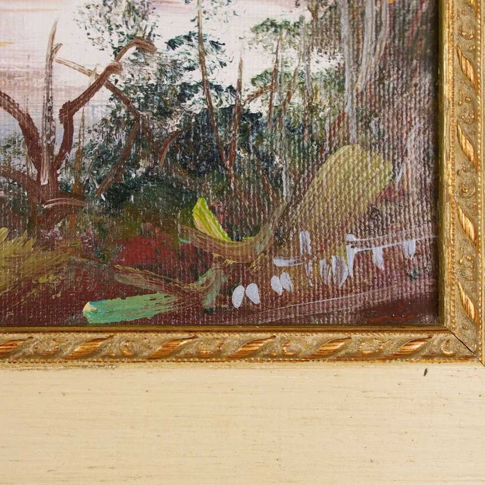 Óleo sobre tela emoldurado e assinado