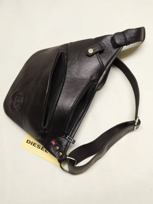 Сумка мужская кожаная, через плечо DIESEL