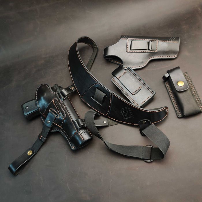 Шкіряна кобура для Beretta M9,  Беретта, кобура Beretta 92 FS, Шкіряна оперативна кобура для пістолета Beretta M9 чи Beretta 92F (92FS)