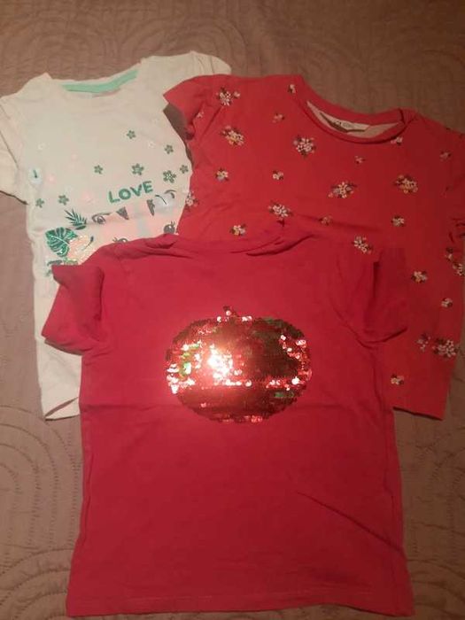 Zestaw bluzek reserved h&m so cute rozm. 92