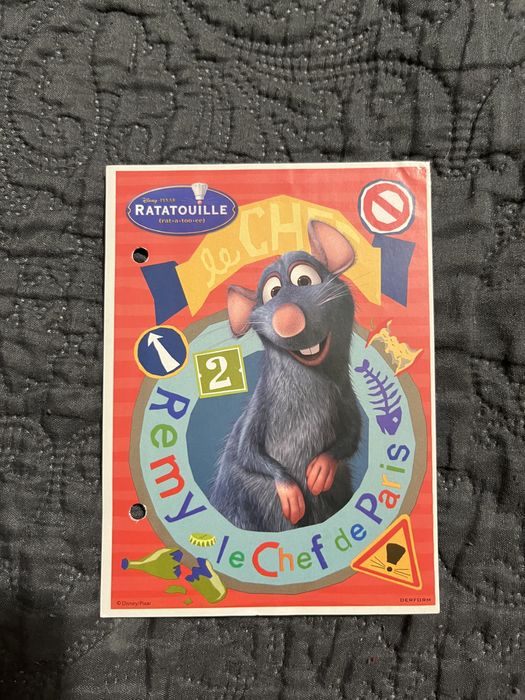 karteczki do segregatora ratatuj