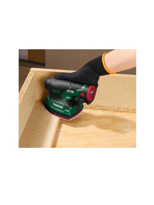 Lixadora com bateria e carregador 12V parkside