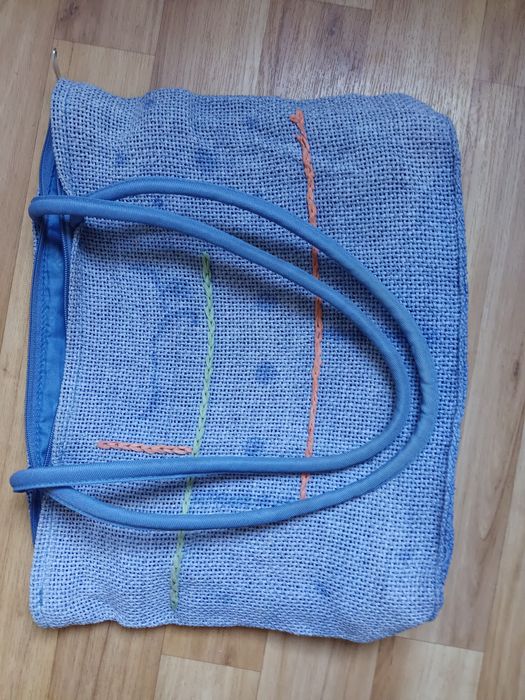 Сумка из ткани типа мешковины