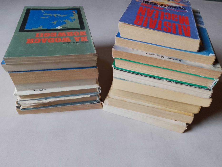 Zestaw 16 książek, Cussler, MacLean, Ludlum, Meissner i in.