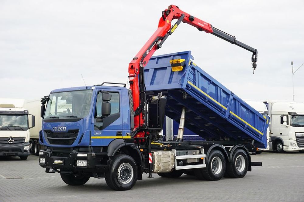 Iveco TRAKKER / 380T41 / E 6 / WYWROTKA + HDS / 6 X 4 / ROTATOR