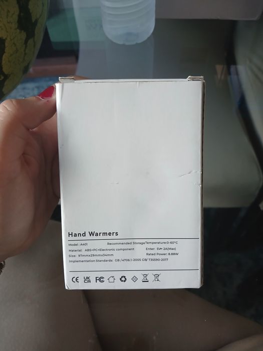 Aquecedor de Mãos Elétrico Magnético Recarregável USB (2 em 1) — Novo
