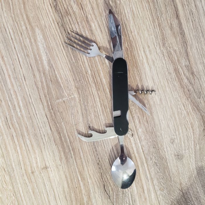 Похідний мультитул виделка ложка ніж відкривачка