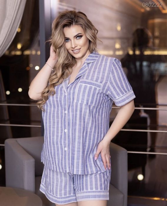 Піжама у смужку жіноча