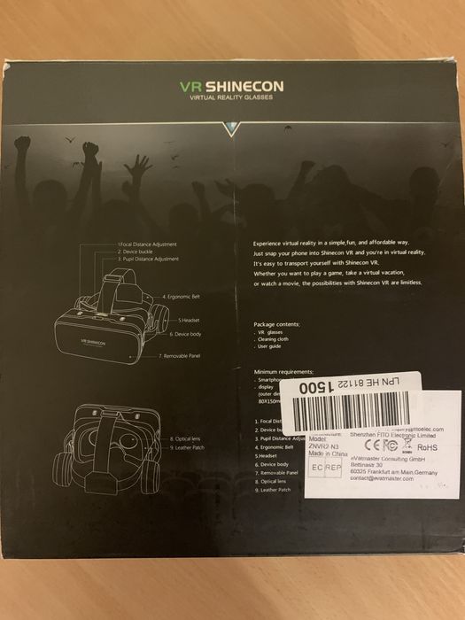 очки виртуальной реальности VR SHINECON.