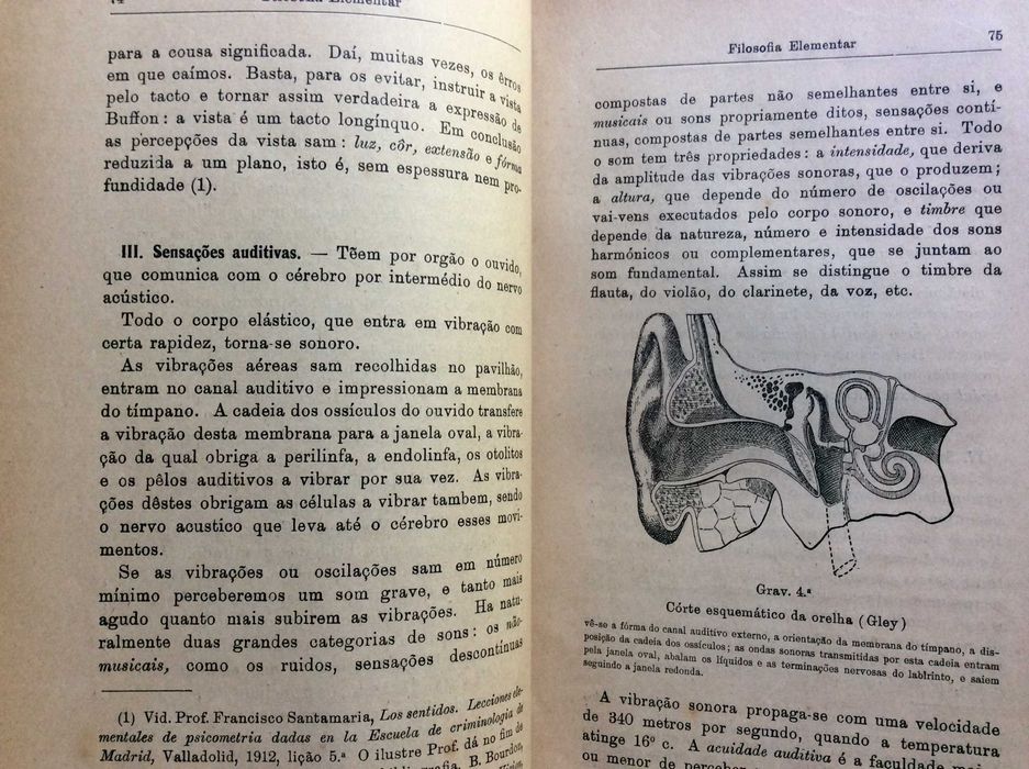 Filosofia elementar. Por Mendes dos Remédios,  1916. Raro