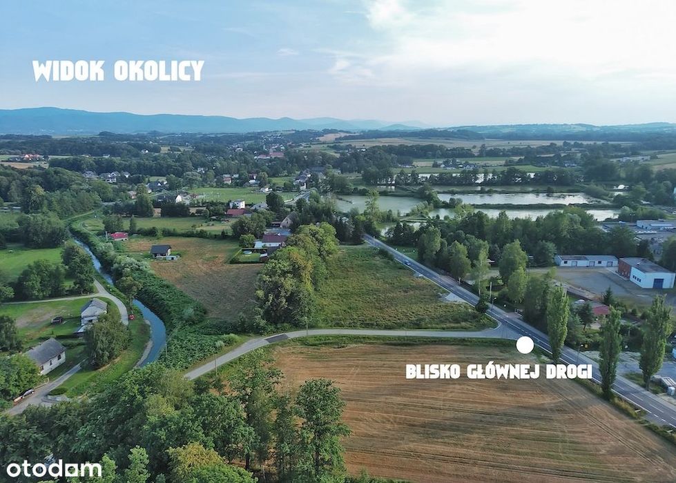 Działka budowlana 981 m² – 10 km od Bielska-Białej I Wszystkie MEDIA - Więcej